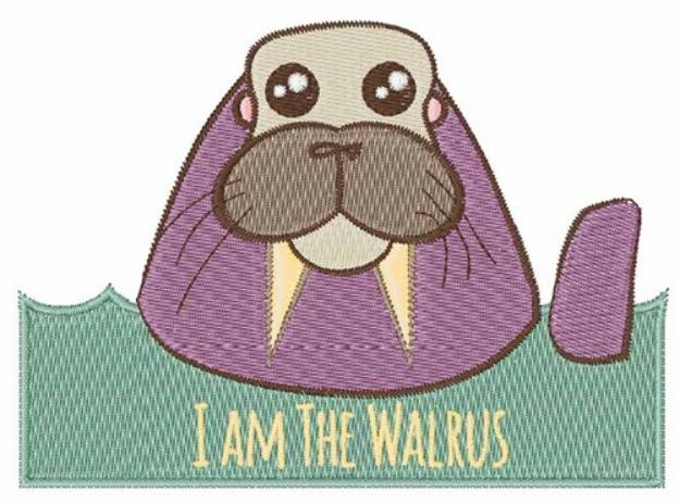 Picture of I Am The Walrus Machine Embroidery Design