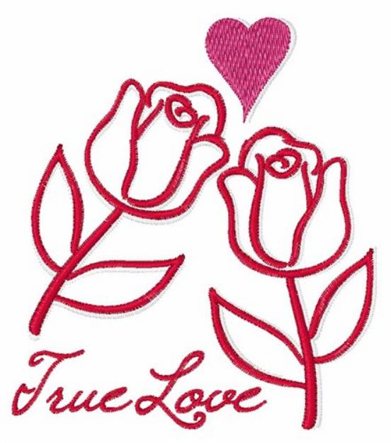 Picture of True Love Machine Embroidery Design