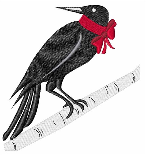 Black Bird Machine Embroidery Design