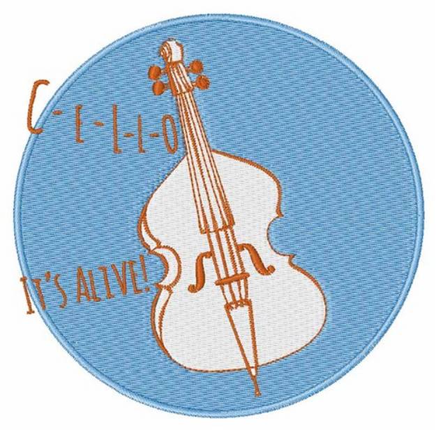 Picture of Cello Its Alive! Machine Embroidery Design