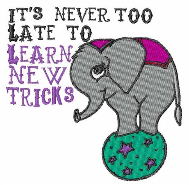 Picture of Learn New Tricks Machine Embroidery Design