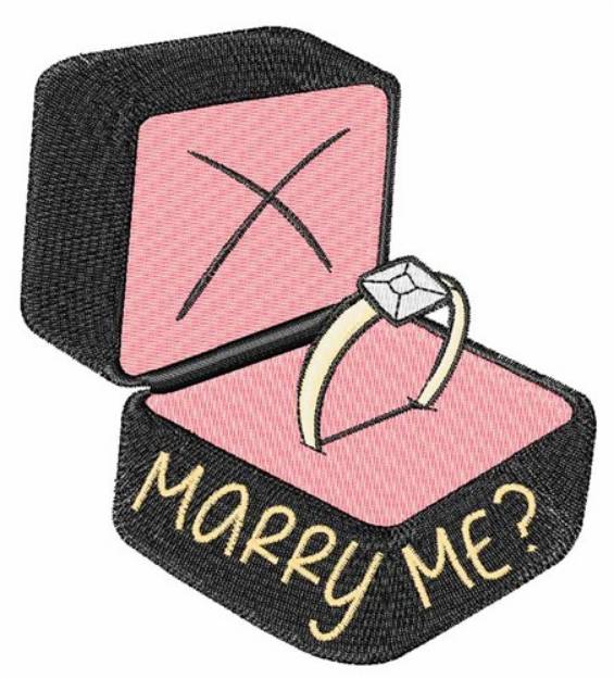 Picture of Marry Me? Machine Embroidery Design