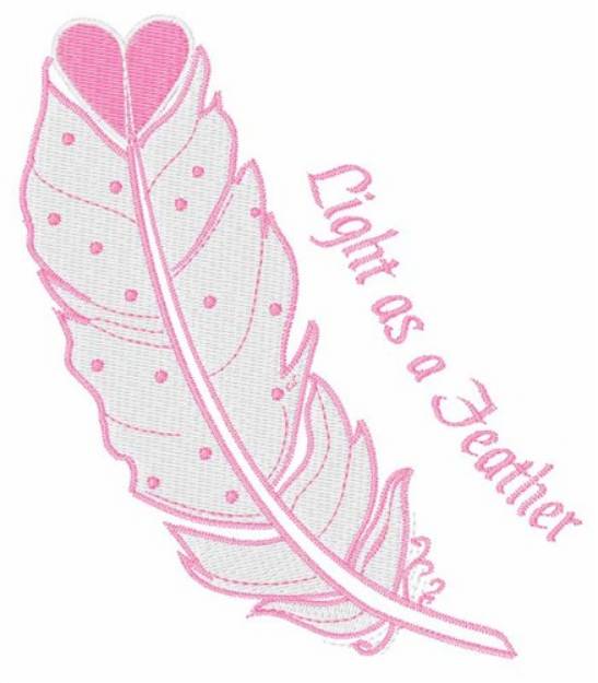 Picture of Light As A Feather Machine Embroidery Design