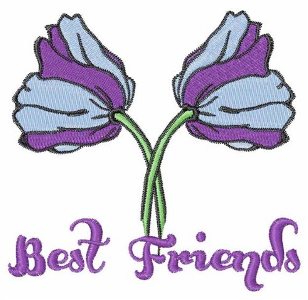 Picture of Best Friends Machine Embroidery Design