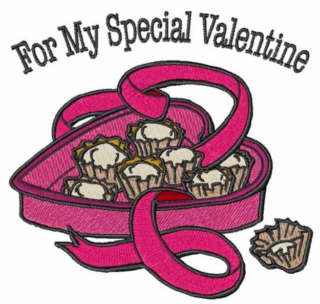 Picture of My Special Valentine Machine Embroidery Design