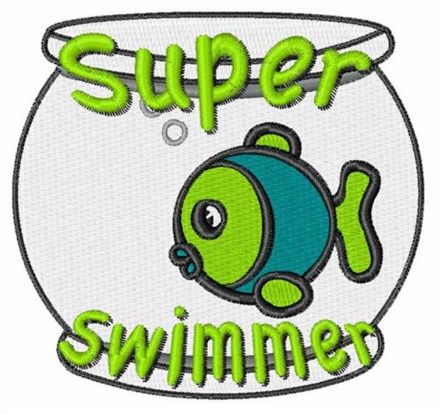 Picture of Super Swimmer Machine Embroidery Design