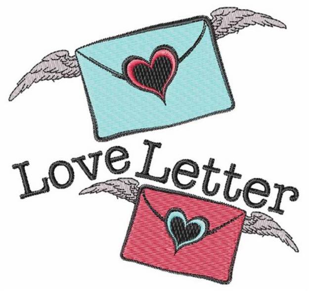 Picture of Love Letter Machine Embroidery Design