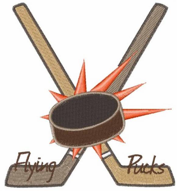 Picture of Flying Pucks Machine Embroidery Design