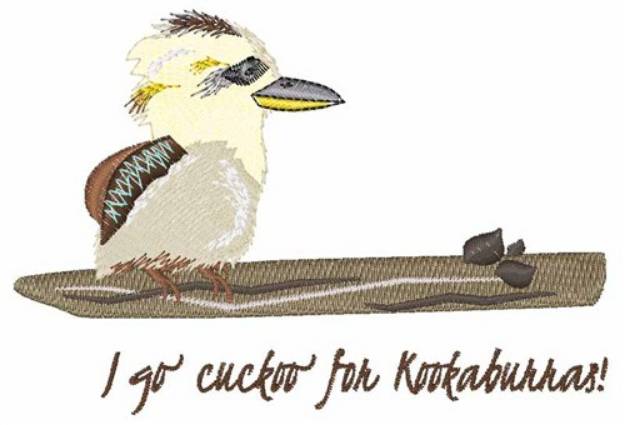 Picture of Cuckoo Kookaburras Machine Embroidery Design