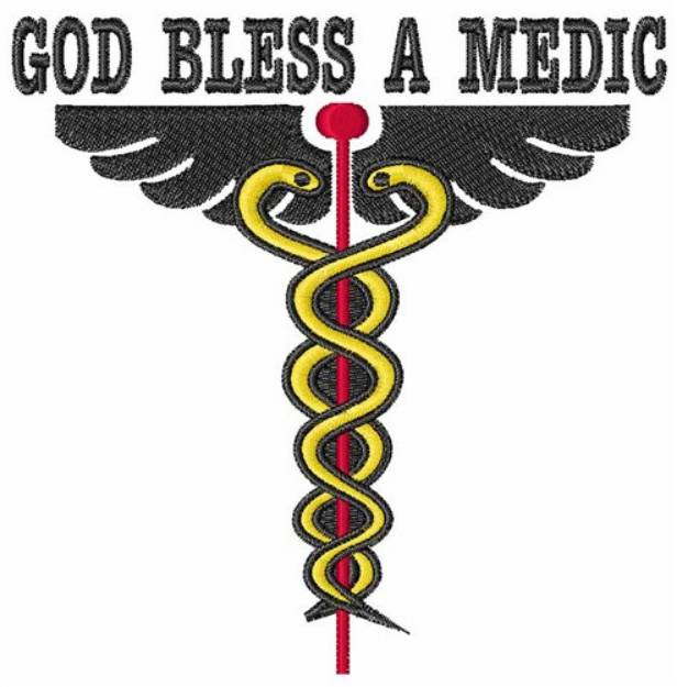 Picture of Bless Medic Machine Embroidery Design