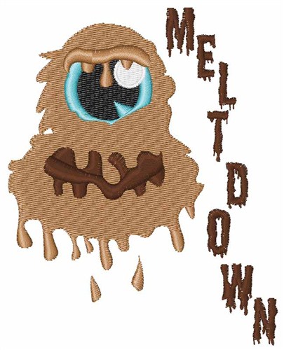 Meltdown Monster Machine Embroidery Design