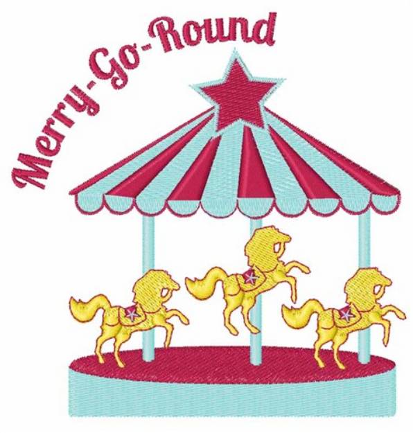 Picture of Merry-Go-Round Machine Embroidery Design