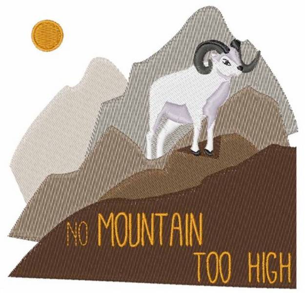 Picture of Mountain Goat Machine Embroidery Design