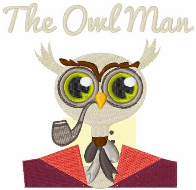 Picture of The Owl Man Machine Embroidery Design