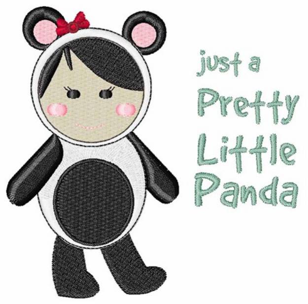 Picture of Pretty Little Panda Machine Embroidery Design