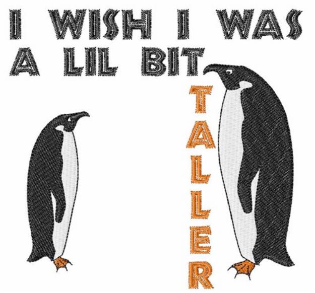 Picture of Taller Penguin Machine Embroidery Design