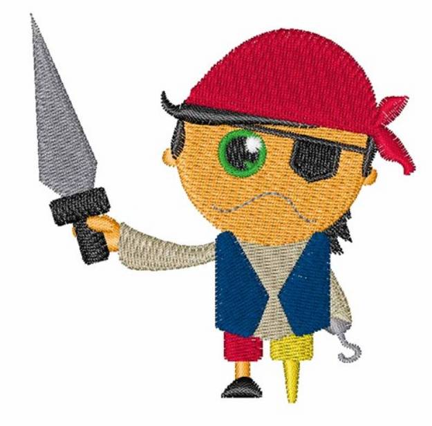 Picture of Pirate Boy Machine Embroidery Design