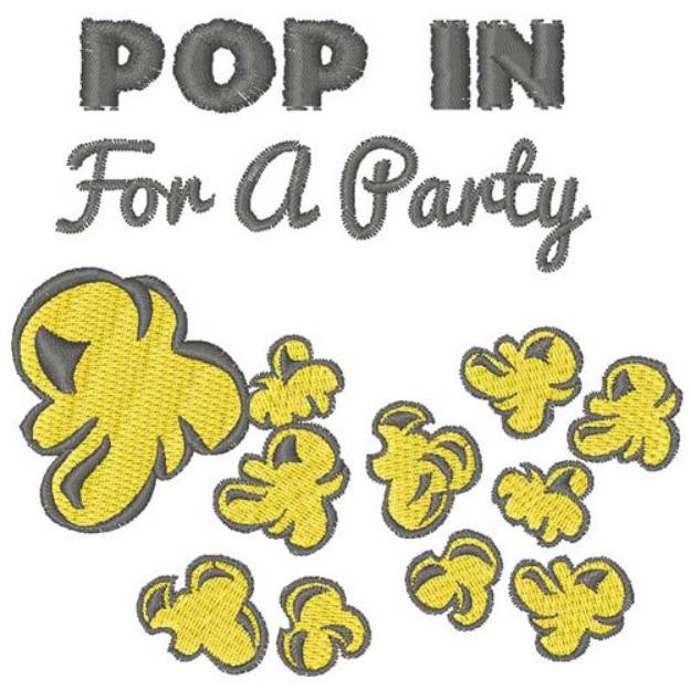 Picture of Pop in for a Party Machine Embroidery Design