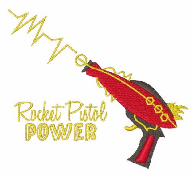 Picture of Rocket Pistol Machine Embroidery Design