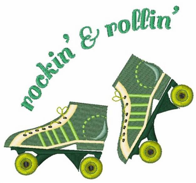 Picture of Rockin & Rollin Machine Embroidery Design