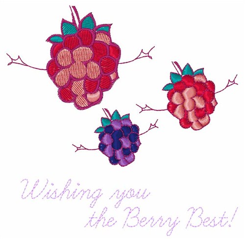 Berry Best Machine Embroidery Design