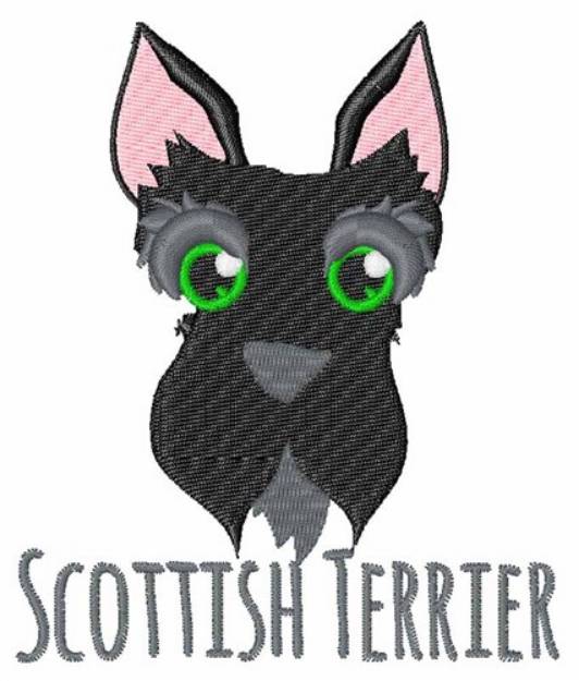 Picture of Scottish Terrier Machine Embroidery Design