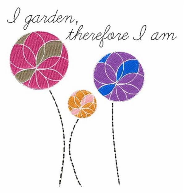 Picture of I Garden Machine Embroidery Design