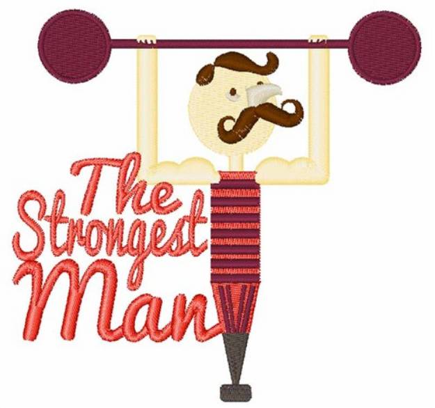 Picture of Strongest Man Machine Embroidery Design