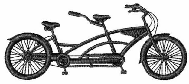 Picture of Tandem Bike Machine Embroidery Design