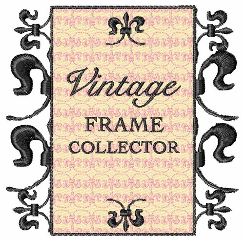 Vintage Frame Machine Embroidery Design
