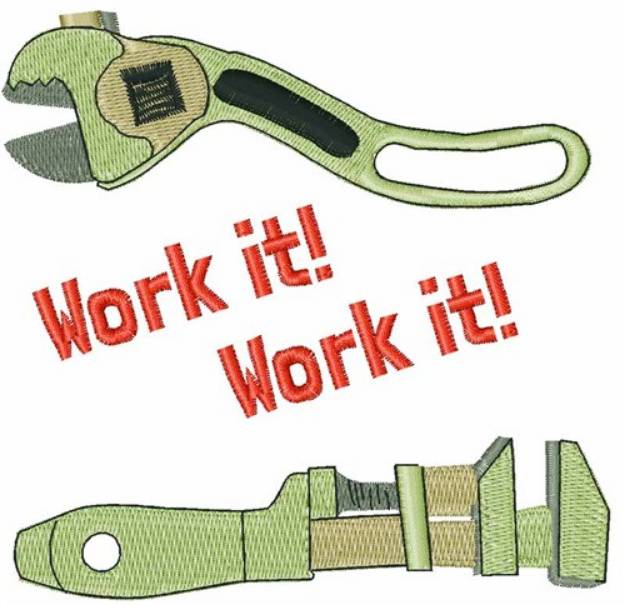 Picture of Work It Machine Embroidery Design