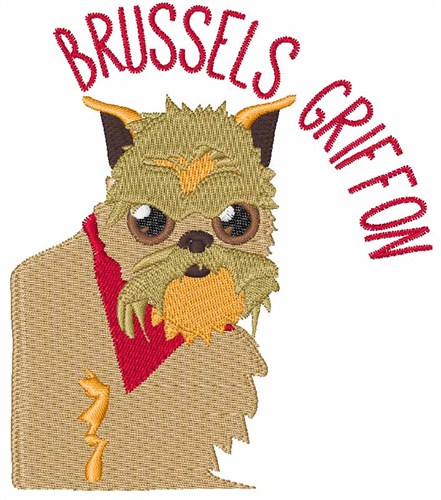 Brussels Griffon Machine Embroidery Design