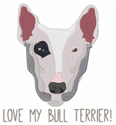 Love Terrier Machine Embroidery Design