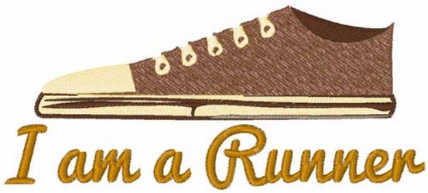 Picture of I am a Runner Machine Embroidery Design