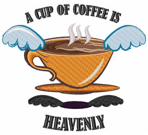 Heavenly Coffee Machine Embroidery Design