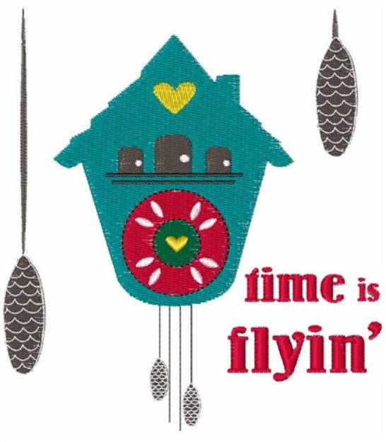 Picture of Flyin Time Machine Embroidery Design