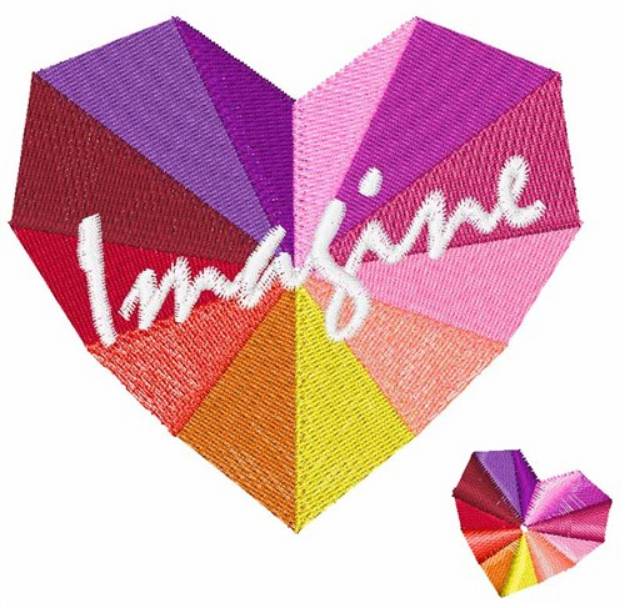 Picture of Imagine Heart Machine Embroidery Design
