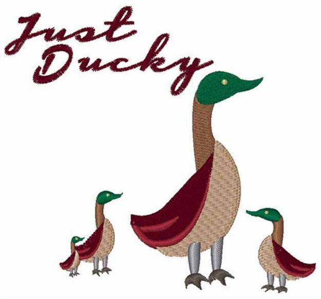 Picture of Just Ducky Machine Embroidery Design