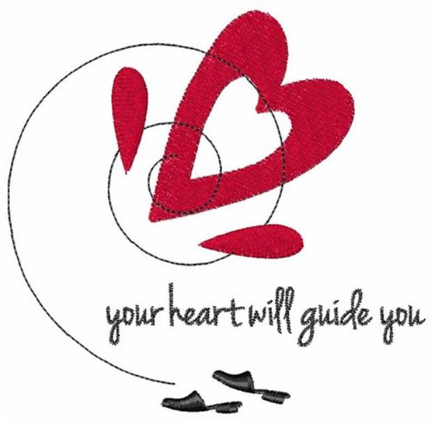 Picture of Heart Guide Machine Embroidery Design