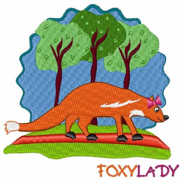 Picture of Foxy Lady Machine Embroidery Design