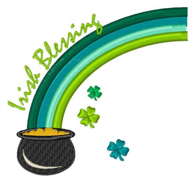 Picture of Irish Blessing Machine Embroidery Design