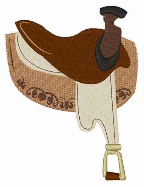 Picture of English Saddle Machine Embroidery Design