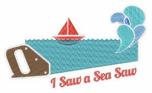 Picture of I Saw A Sea Saw Machine Embroidery Design