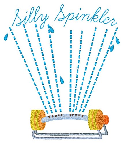 Silly Sprinkler Machine Embroidery Design