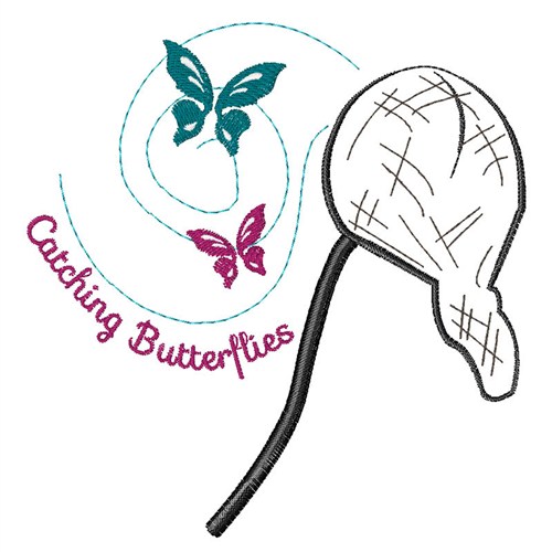 Catching Butterflies Machine Embroidery Design