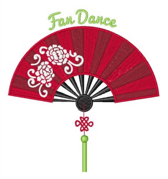 Picture of Fan Dance Machine Embroidery Design