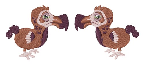 Dodo Twins Machine Embroidery Design