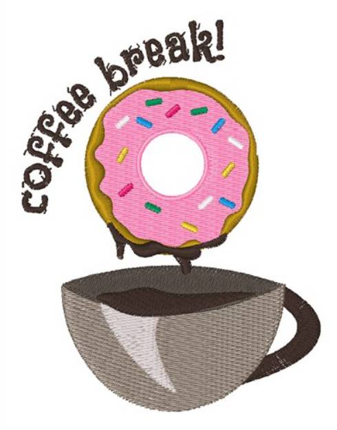 Picture of Coffee Break Machine Embroidery Design