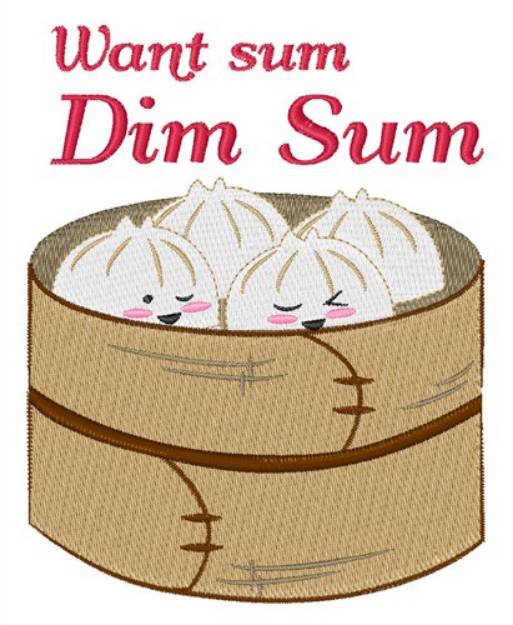 Picture of Dim Sum Machine Embroidery Design