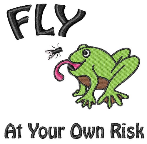 Risky Flight Machine Embroidery Design